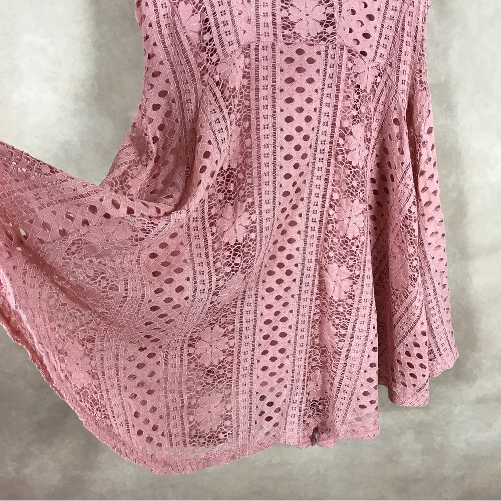 AMERICAN RAG Lace Dress, Dusty Rose NWT L - Picture 2 of 8